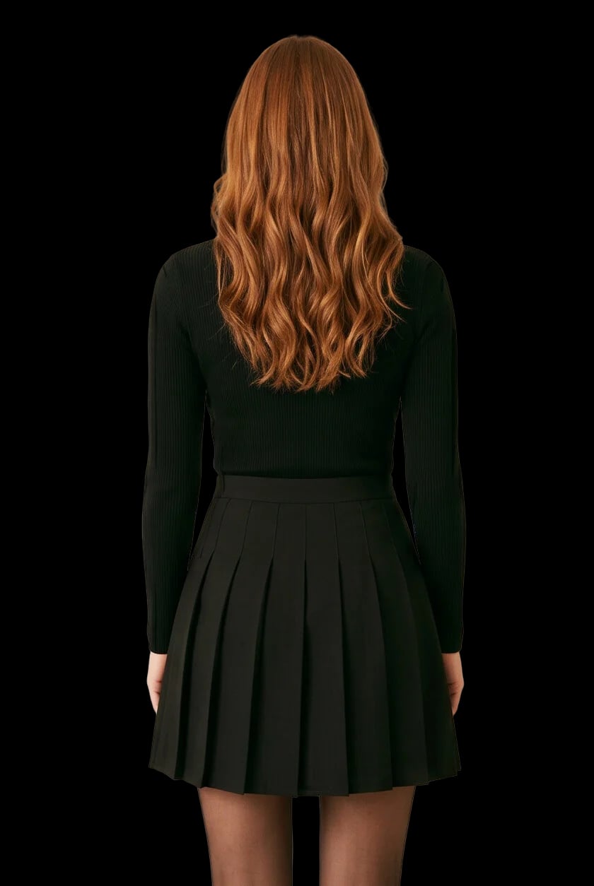 High-Waist Pleated Mini Skirt 4