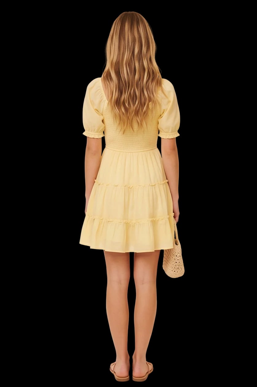 Tiered Smocked Mini Dress 4