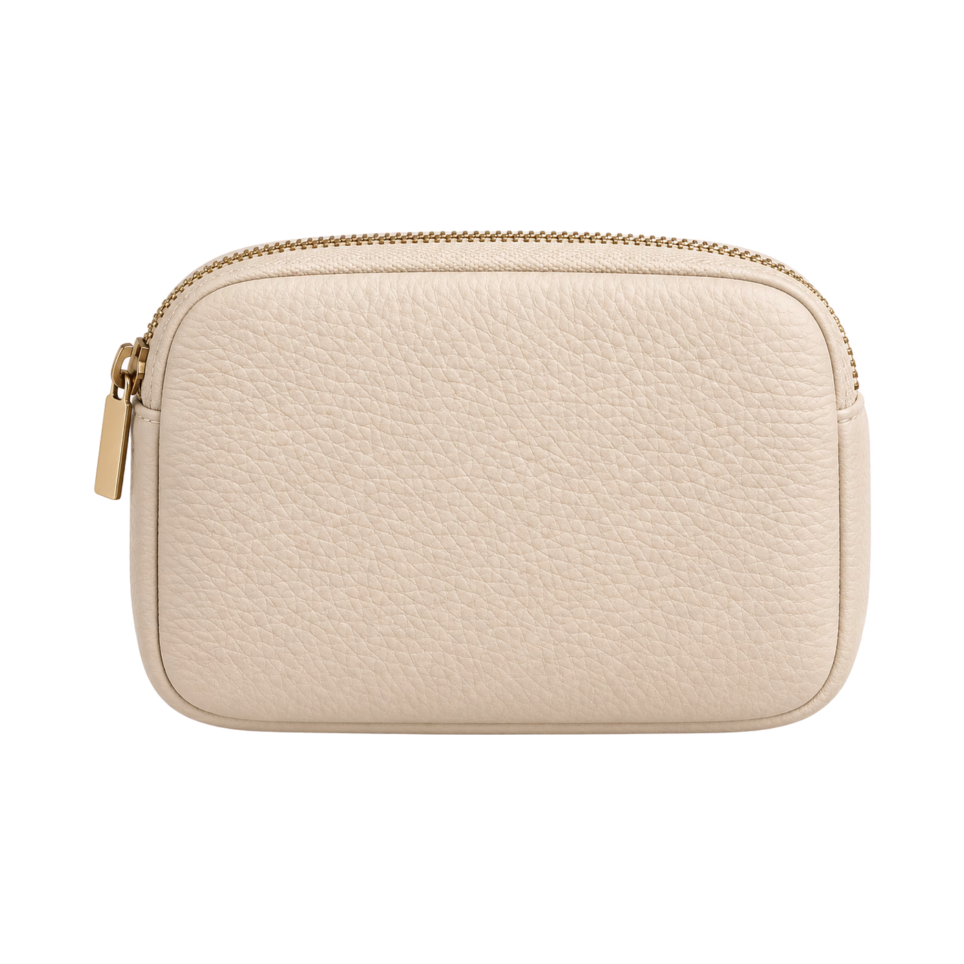 Rounded Travel Pouch in Cream